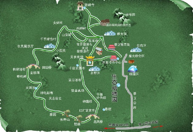 碧峰峽動(dòng)物園地圖